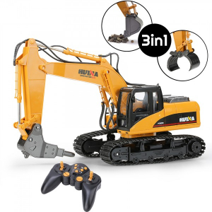 1:12 Экскаватор HuiNa 3in10, 15 каналов, 2.4Ghz - HN1550-60-70